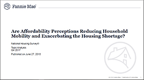 Special Topic Summary on Affordability Perceptions 6.27.18