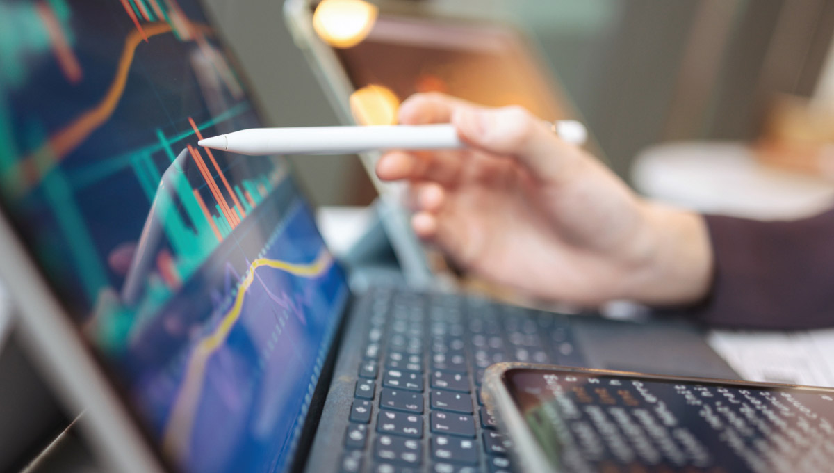 A person using a computer